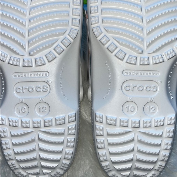 🆕Crocs Clog White Mens Sz 10 Women’s 12 Slip-On - Picture 8 of 8